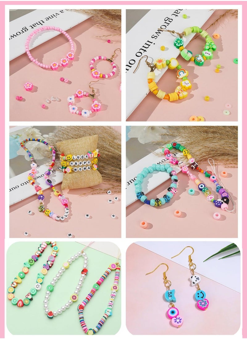 1000 Pcs Polymer Clay Beads Bracelet Making Kit – 24 Styles of Cute Fun Beads, Charms for DIY Jewelry, Bracelets, Necklaces, Earrings – Ideal Craft Set for Women and Girls with Storage Box - pzsku/Z60F5F40F0AD2DD1391C4Z/45/_/1730839057/6b559e01-15d0-4b48-badc-115d40fbeb51