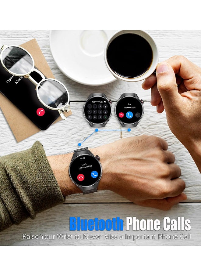 RollsTimi  Smart Watches for Men with Bluetooth Call, 1.75" AMOLED Waterproof Smartwatch, 100+ Sport Modes, 400mAh Heart Rate/Sleep Monitor Fitness Tracker for Android iOS  - Image 4