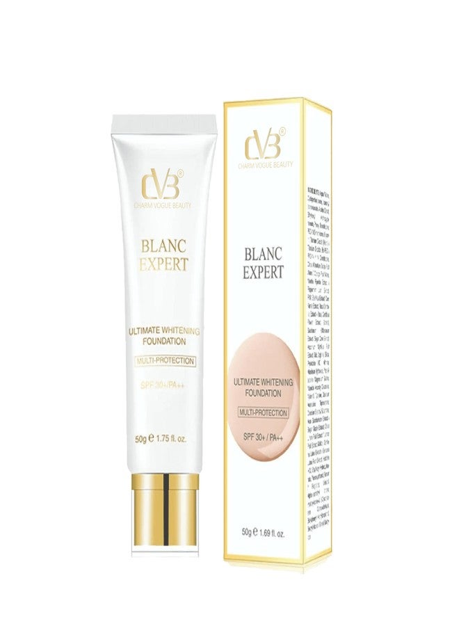 CVB BLANC EXPERT ULTIMATE WHITENING FOUNDATION MULTI-PROTECTION SPF30+++/PA+++ (04 Natural Nude) - Image 3