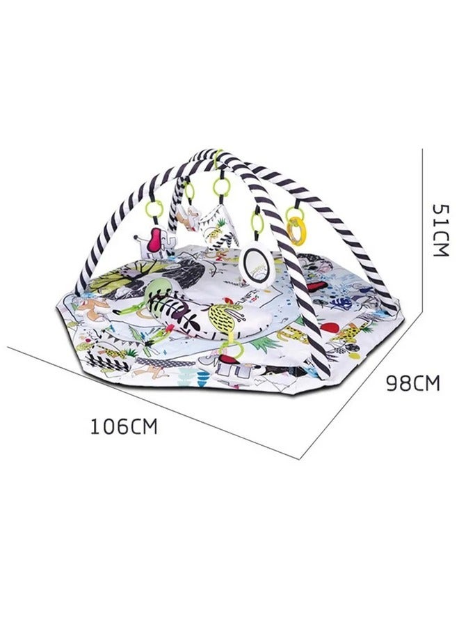 آي بيبي بساط لعب كبير لصالة ألعاب الأطفال للأطفال الصغار مع 30 كرة محيطية قابلة للطي وقابلة للتشوه بساط لعب للأطفال ناعم وصديق للبشرة - Image 2