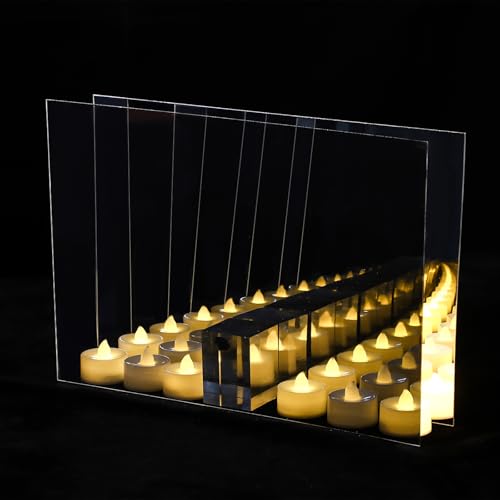 Yookeer 3 Pcs Two Way Mirror Glass 18x24x004 Inch Acrylic Infinity See Through Mirror Sheet for Magic Project 30 Transparent - Image 3