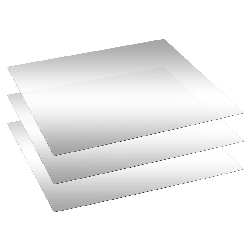Yookeer 3 Pcs Two Way Mirror Glass 18x24x004 Inch Acrylic Infinity See Through Mirror Sheet for Magic Project 30 Transparent - Image 2