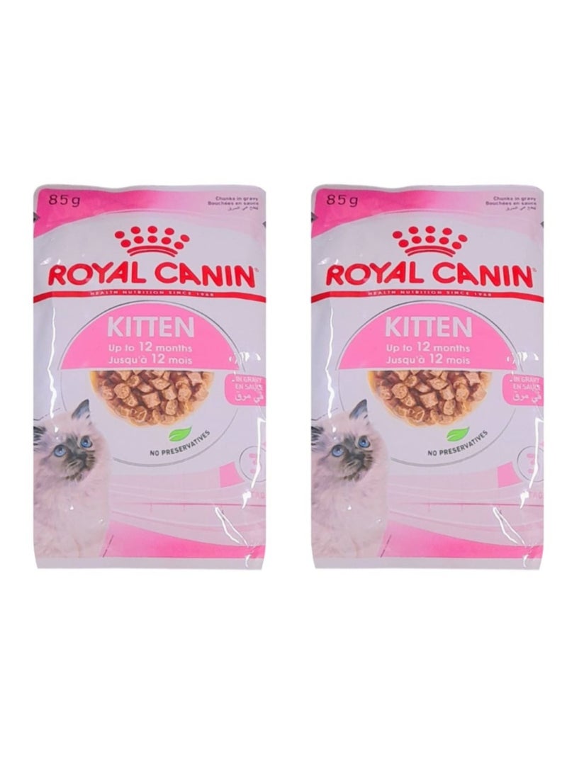 ROYAL CANIN Thin Slices In Gravy For kittens In The Second Stage Of Growth12 Months Of Age 2 Pieces - Image 1