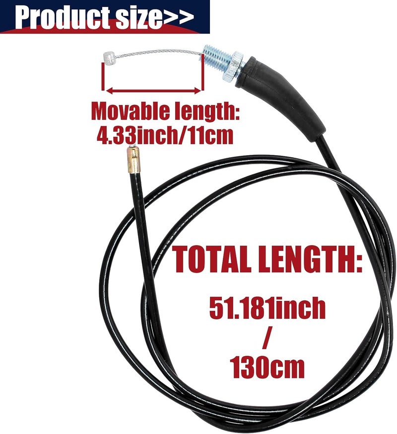 QAZAKY Twist Throttle Accelerator Handle Grip Cable Set - Image 2