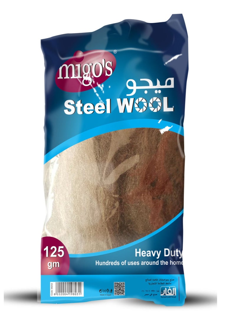 Migo'S heavy duty steel wool - 125g