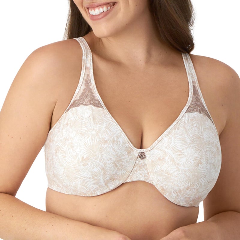 Bali womens Passion for Comfort Underwire Df3385 Minimizer Bra, Leaf Print, 36C US - Image 1