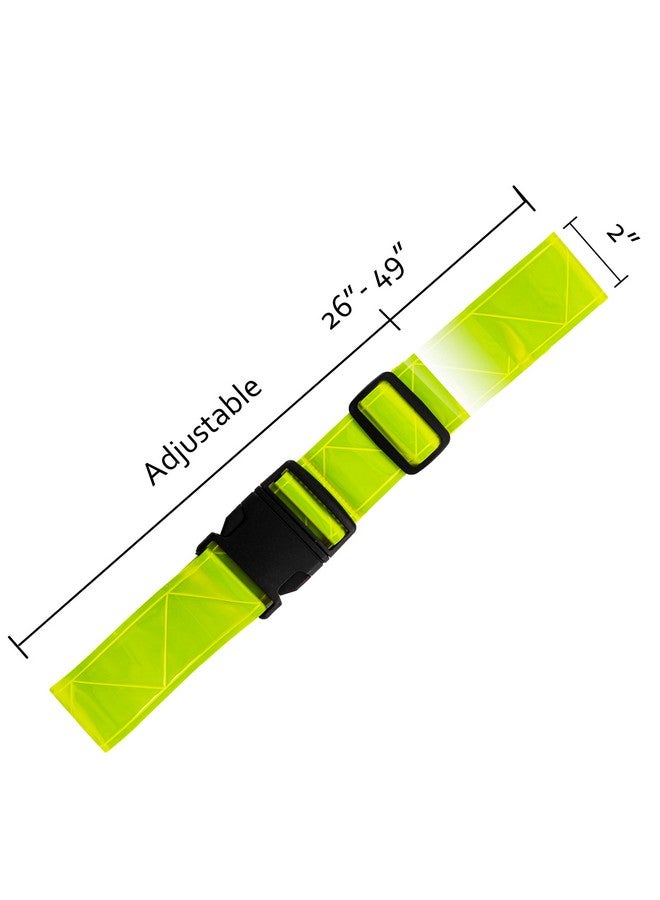 DASHGLOW 4 Pack Reflective Glow Belt Safety Gear, Pt Belt, For Running Cycling Walking Marathon Military. - Image 3