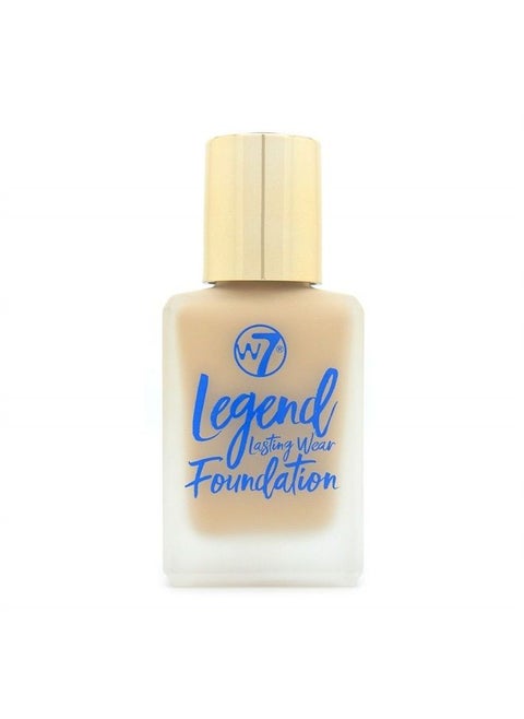 Legend Foundation - Creamy Liquid Foundation for Poreless, Semi-Matte Medium Coverage - 28ml (Sand Beige)