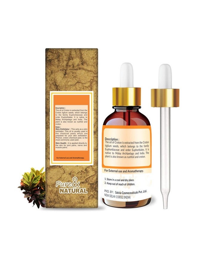 Crysalis Croton (Codiaeum Variegatum) Oil|100% Pure & Natural Undiluted Carrier Oil Organic Standard For Skin & Haircare|For Skin, Health & Reduce Skin Breakouts, Used In Aromatherapy 50ml - Image 2