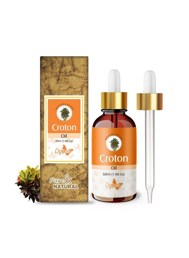 Crysalis Croton (Codiaeum Variegatum) Oil|100% Pure & Natural Undiluted Carrier Oil Organic Standard For Skin & Haircare|For Skin, Health & Reduce Skin Breakouts, Used In Aromatherapy 50ml - Image 1