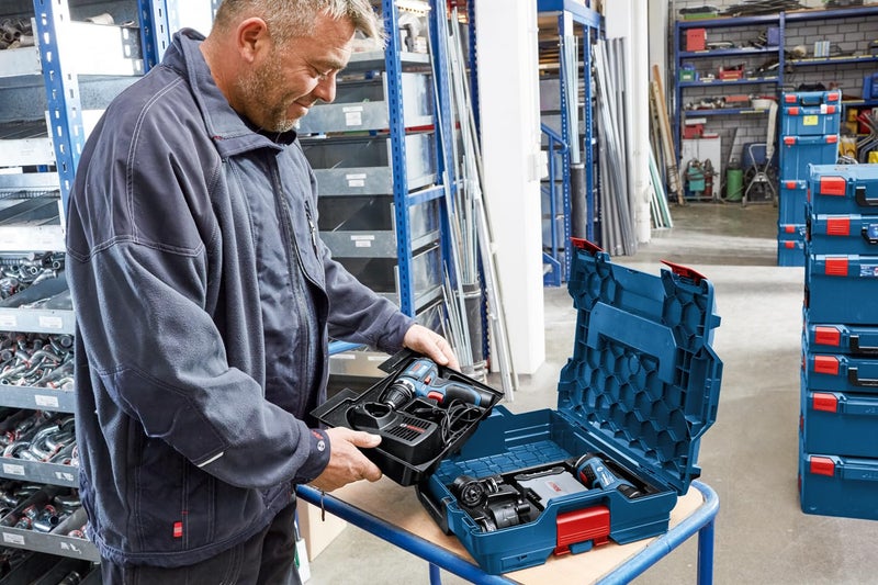 Bosch L-BOXX 136 Professional Carrying Case System, Easy Click Mechanism, Robust ABS Build, 360x444x151mm Outer & 302x386x114mm Inner Dimensions, 6 Months Warranty - Image 3