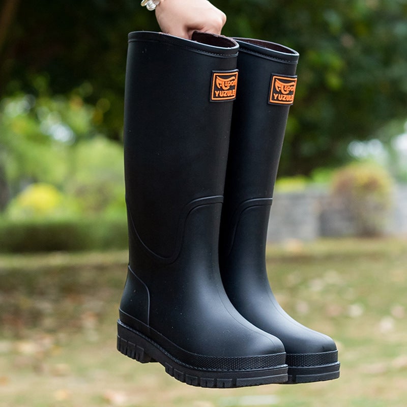 Xaxaxto Women High Top PVC Rain Boots Slip On - Image 2