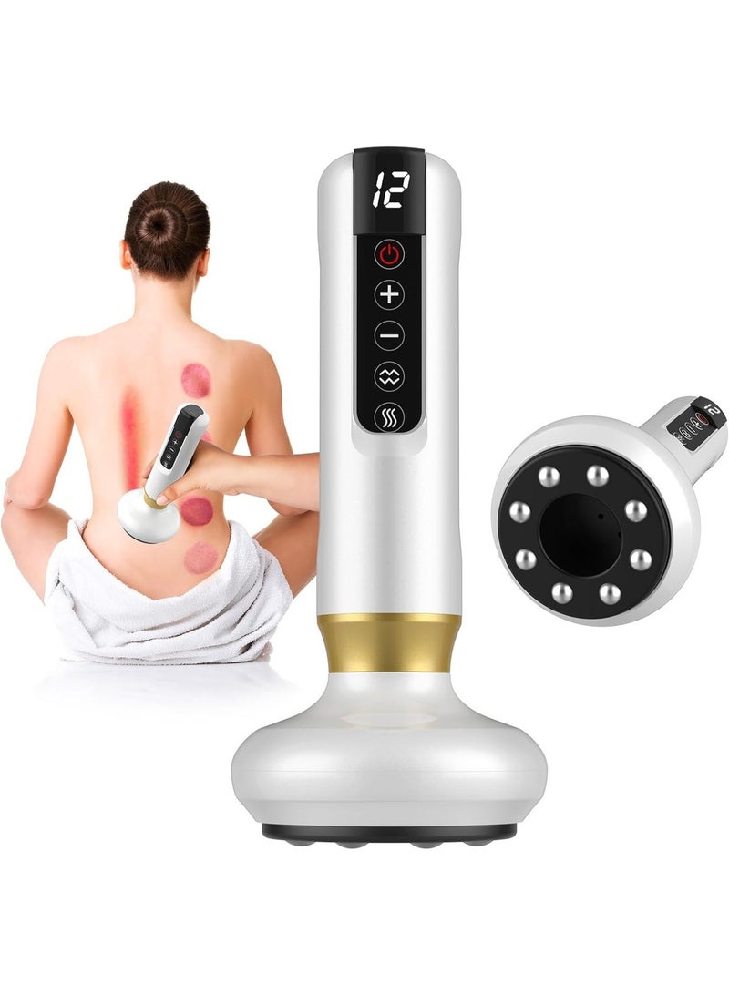 Arabest Handheld Cellulite Massager, Cupping Kit for Massage Therapy, Cupping Machine with 12 Suction Modes, Rechargeable and Cordless Massage Tool for Daily Use - Image 1