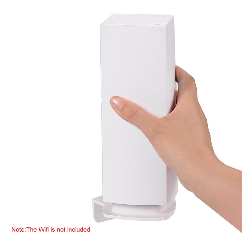Wall Mount Bracket Stand Holder for Linksys Velop Tri-band Whole Home WiFi Mesh System, White 2 Pack - Image 3