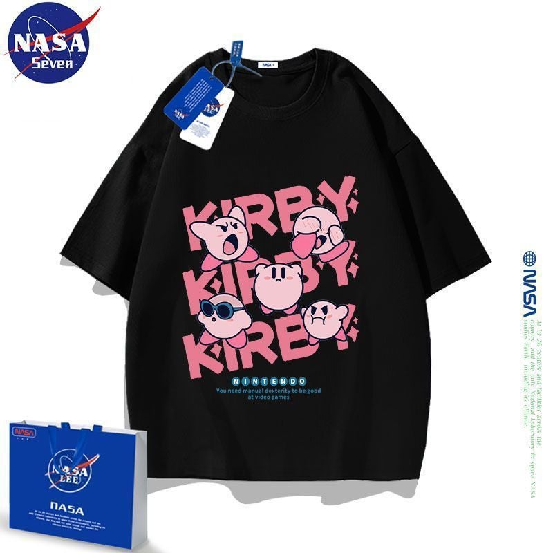 Cartoon Japanese Style Cute Star Kabi T-Shirt Summer Pure Cotton Short-Sleeved T-Shirt Loose Trendy Top For Men And Women Students - Image 1