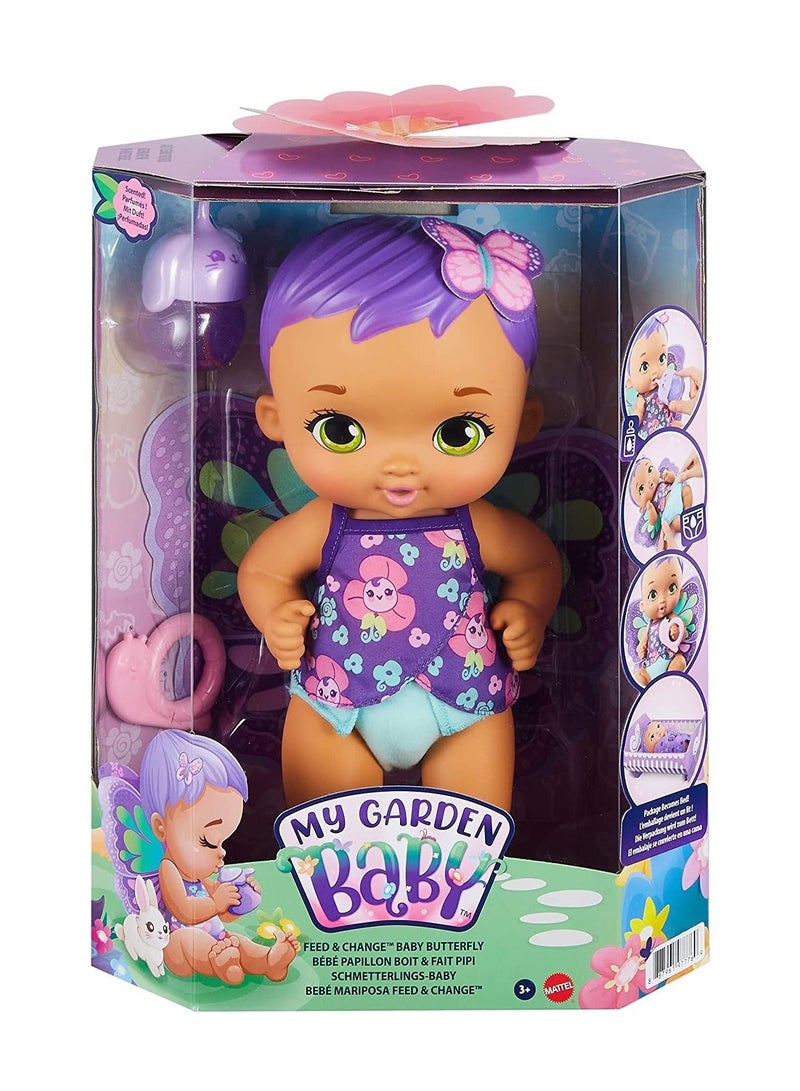 Mattel Games My Garden Baby Drink Wet Butterfly Doll - Image 1