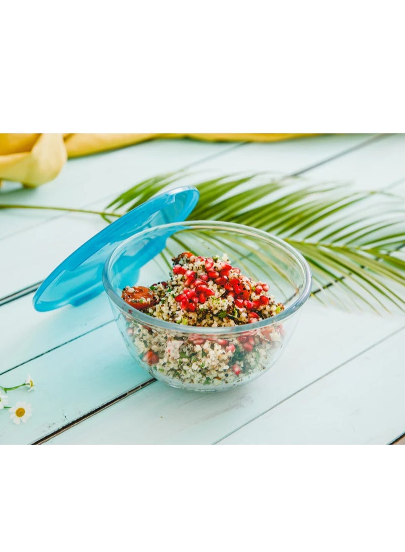 Pyrex  1L Mixing Bowl with Lid – Ideal for Meal Prep and Food Storage Clear 1Liters - Image 5