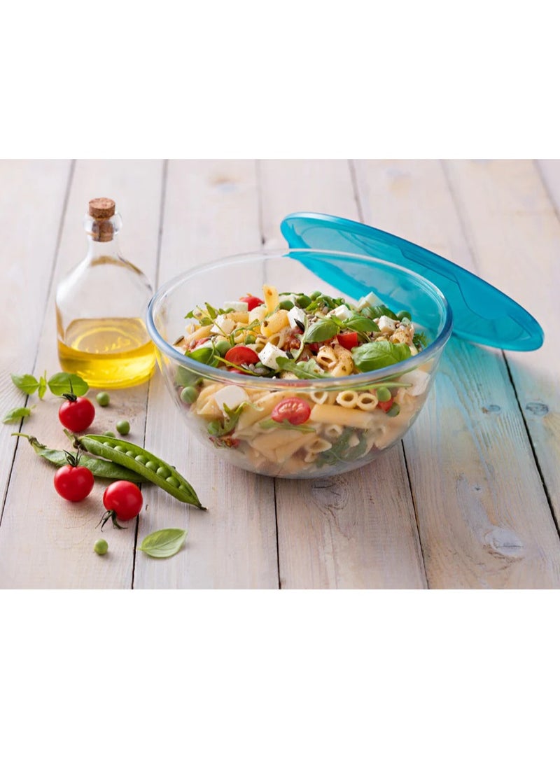 Pyrex  1L Mixing Bowl with Lid – Ideal for Meal Prep and Food Storage Clear 1Liters - Image 4