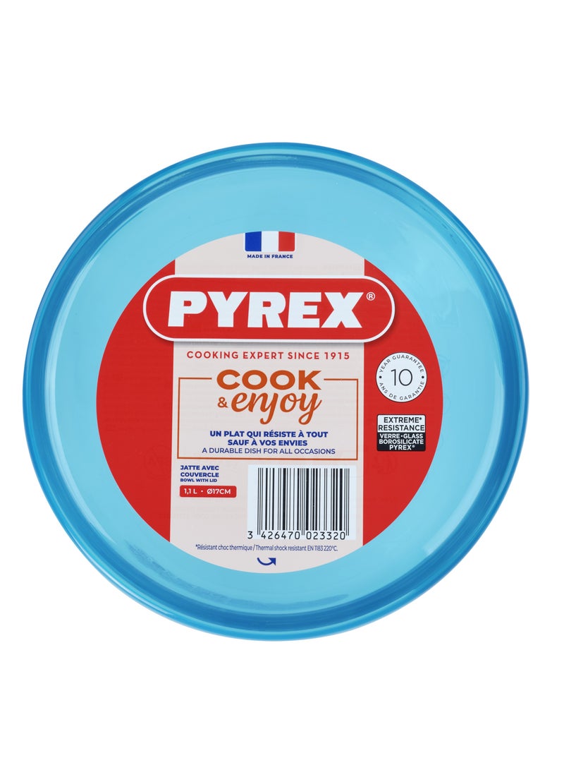 Pyrex  1L Mixing Bowl with Lid – Ideal for Meal Prep and Food Storage Clear 1Liters - Image 3