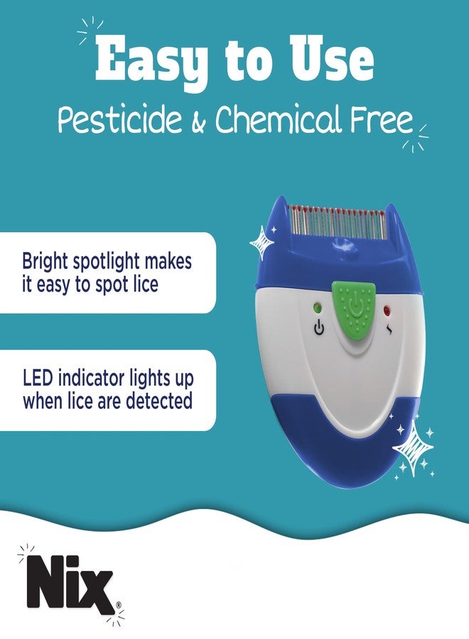 Nix Electronic Lice Comb, Effective Lice Treatment without Pesticides or Chemicals, 1 Count - Image 3