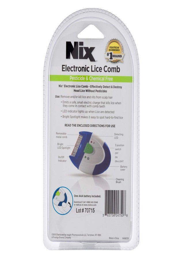 Nix Electronic Lice Comb, Effective Lice Treatment without Pesticides or Chemicals, 1 Count - Image 4