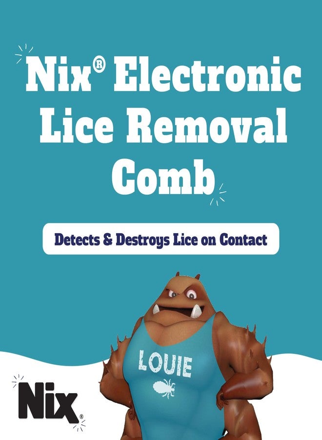 Nix Electronic Lice Comb, Effective Lice Treatment without Pesticides or Chemicals, 1 Count - Image 2