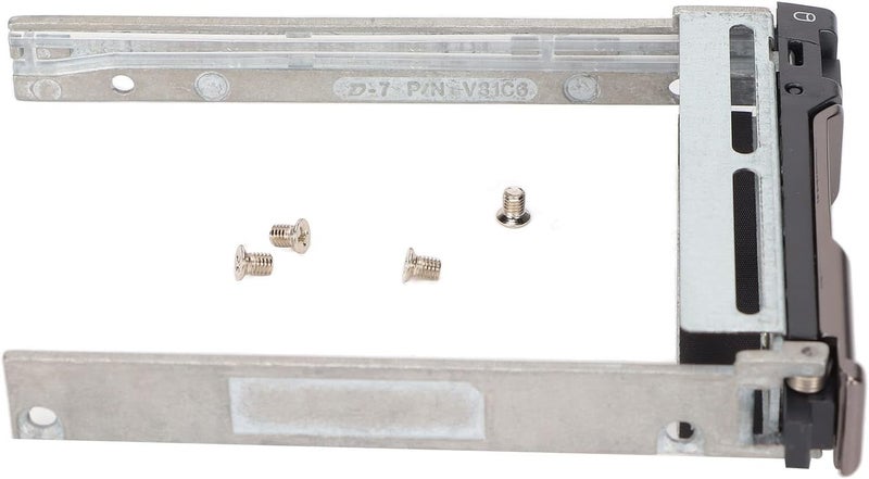 Yunseity SAS 2.5 Inch Hard Drive Holder for M620 M820 M520 - Silver Black Metal ABS, for Hot Swap Hard Drives, Comes with 4 Screws - Image 2