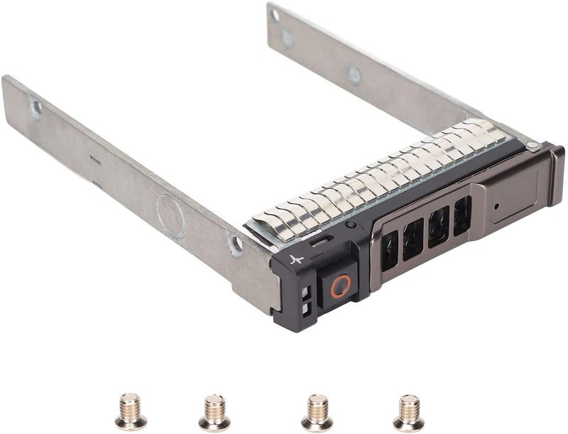 Yunseity SAS 2.5 Inch Hard Drive Holder for M620 M820 M520 - Silver Black Metal ABS, for Hot Swap Hard Drives, Comes with 4 Screws - Image 1