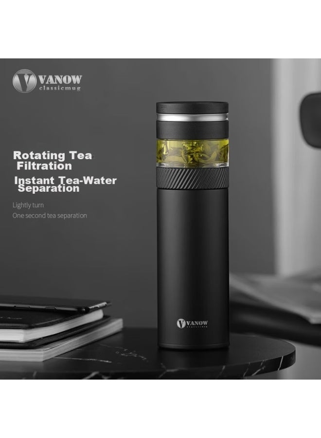 Vanow Insulated Mug With Tea Infuser, Portable Filter Travel Cup For Men, High-end Customized Water Bottle, Father's Day Gift - Image 1