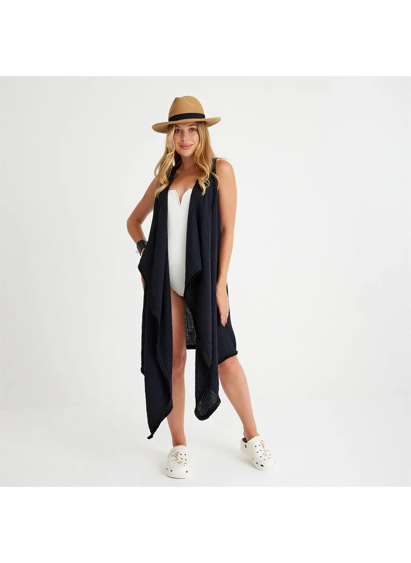 ميسبيغا Cotton Woven Belted Tassel Beach Dress