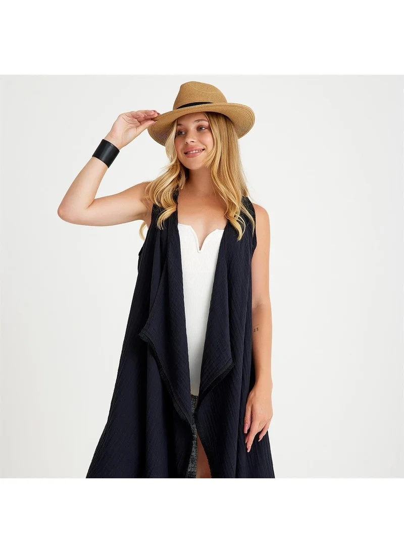 ميسبيغا Cotton Woven Belted Tassel Beach Dress