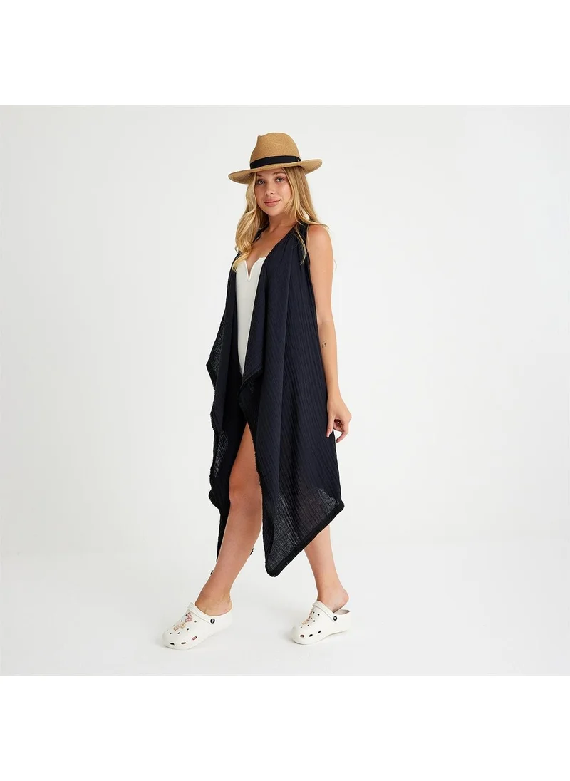 ميسبيغا Cotton Woven Belted Tassel Beach Dress