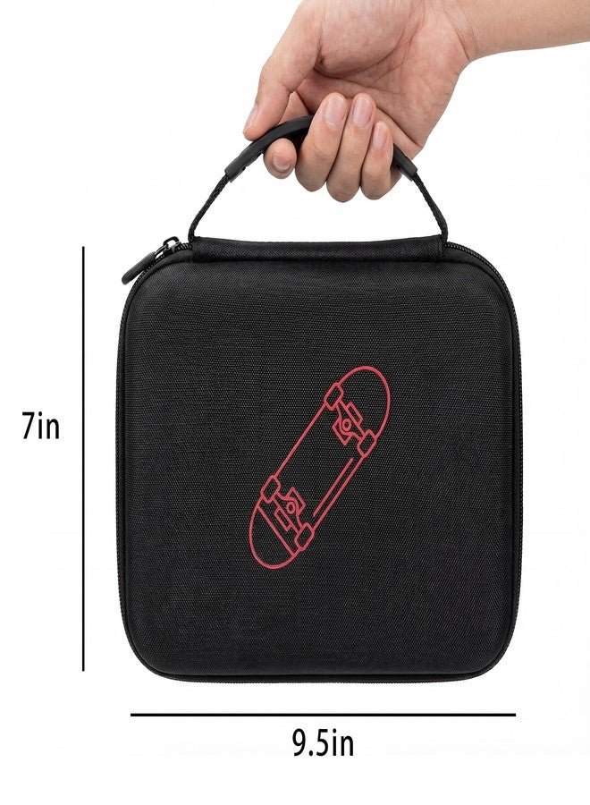 SCLWSS Carrying Case Compatible with Teck Deck Ultra DLX Finger Skateboards, Portable Storage Case for Up to 16 Fingerboards, Carrying Organizer for Teck Deck Finger Skateboards（red/black） - Image 2