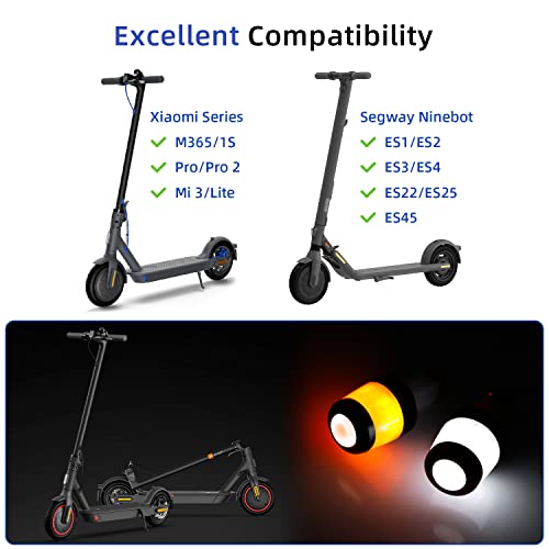 ulip Handlebar Extender Grip with Turn Signals Scooter Accessories for Xiaomi M365 Pro Pro2 1S MI3 Ninebot ES1 ES2 ES3 ES4 E22 E25 E45 Scooters (Black Orange) - Image 2