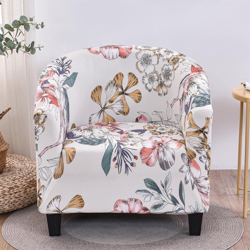 NILUOH Club Chair Slipcover Jacquard Tub Chair Cover Stretch Armchair Covers Sofa Cover Furniture Protector for Living Room (A52) - Image 2