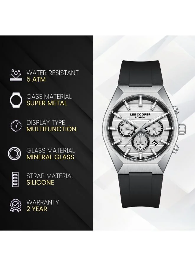 Lee Cooper  Men's Silicone MULTIFUNCTION Watch LC08388.331 - 41 mm for Men | Best Price UAE