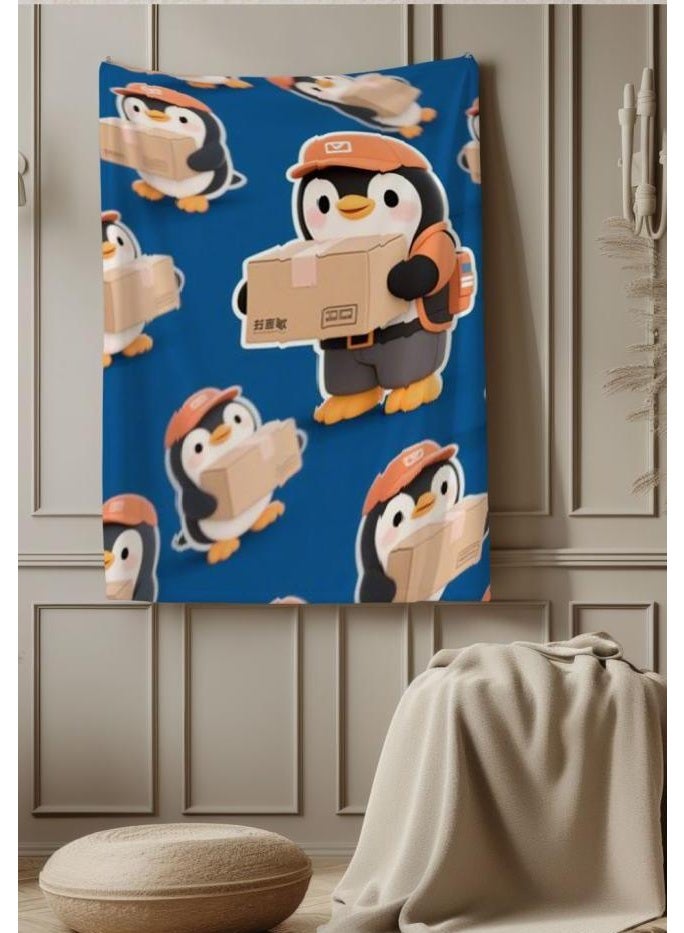 عام بطانية رقيقة من الفانيلا الكرتونية للأطفال والرضع (دافئة ومريحة، ومناسبة للنوم والألعاب) 70 سم * 100 سم - Image 1