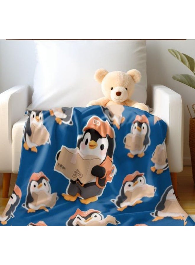 عام بطانية رقيقة من الفانيلا الكرتونية للأطفال والرضع (دافئة ومريحة، ومناسبة للنوم والألعاب) 70 سم * 100 سم - Image 5