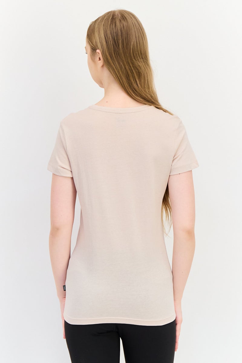 PUMA Women Sportswear Fit Short Sleeves Outdoor T-Shirt, Tan - Image 3