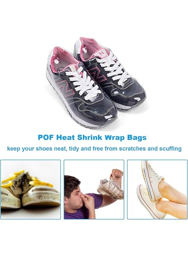 50PCS Sports Shoes Cosmetic Storage Bags 28x45cm Large PVC Heat Shrinkable Portable Shoe Wrap Bags Dustproof Plastic Bags - Image 5
