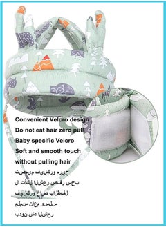 Berma Baby واقي رأس الطفل الرضيع خوذة رأس الطفل الرضيع للمشي أثناء الزحف، خوذات الأطفال الصغار لمدة 6-24 شهرًا، غطاء حماية للرأس آمن وقابل للتعديل للمشي واللعب  - Image 5