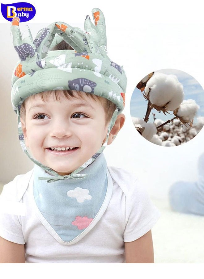 Berma Baby Baby Helmet for Crawling Walking Baby Head Protector - Head Protection for Infant Baby No Bumps and Soft Cushion Safety Headguard I Toddler Inflatable Helmets 1-2 Years Old, 6-12 Months  - Image 1