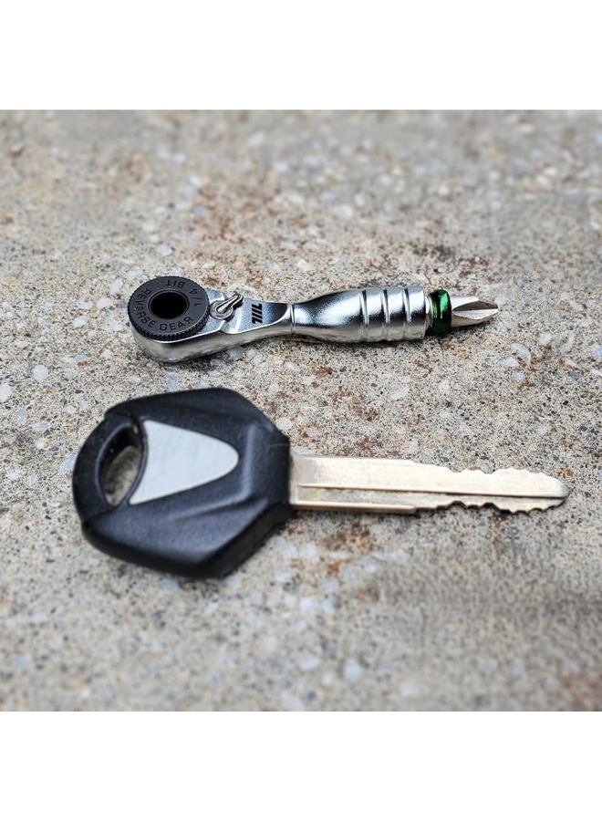711L Mini Ratchet Wrench - World's Smallest 1/4 Inch Ratchet Wrench for Tight Spaces- Connect to Any Hex Head Extentions to Meet Your Needs - Image 4