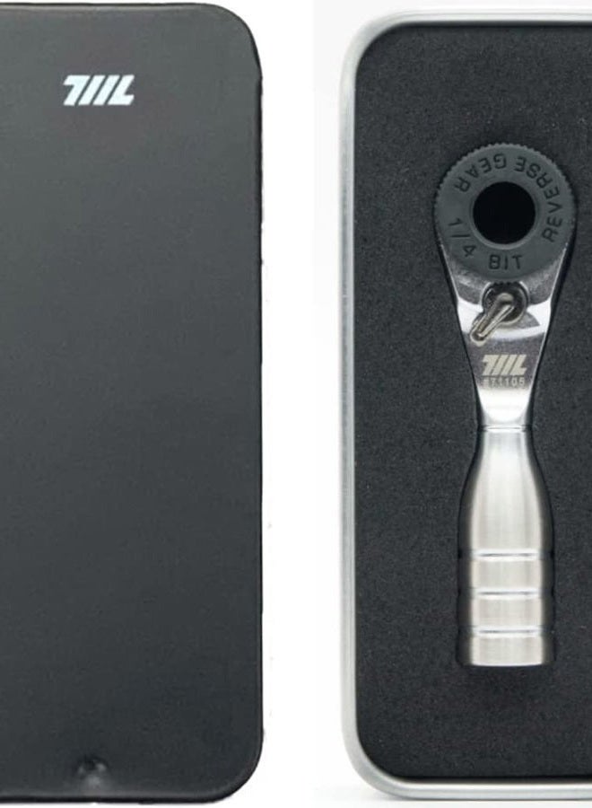 711L Mini Ratchet Wrench - World's Smallest 1/4 Inch Ratchet Wrench for Tight Spaces- Connect to Any Hex Head Extentions to Meet Your Needs - Image 1