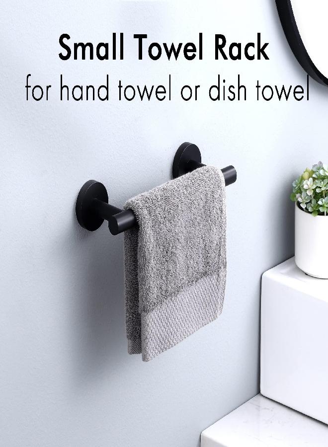 KES 6.7 Inches Matte Black Hand Towel Bar Bathroom Towel Holder Kitchen Dish Cloths Hanger SUS304 Stainless Steel RUSTPROOF Wall Mount, Total Length 9.1 Inch, A2000S23-BK - Image 3