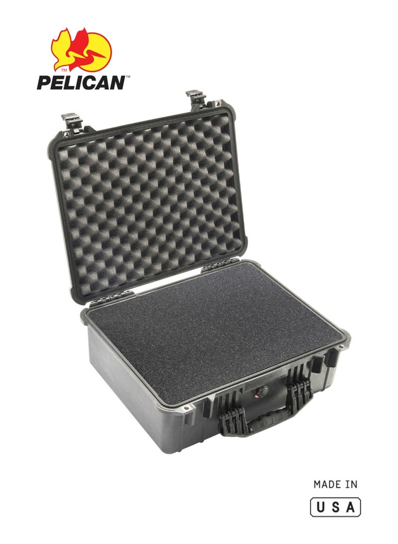 Pelican 1550 Protector Case with Pick N Pluck Foam, Black, IP67 Waterproof Hard Case - Image 1