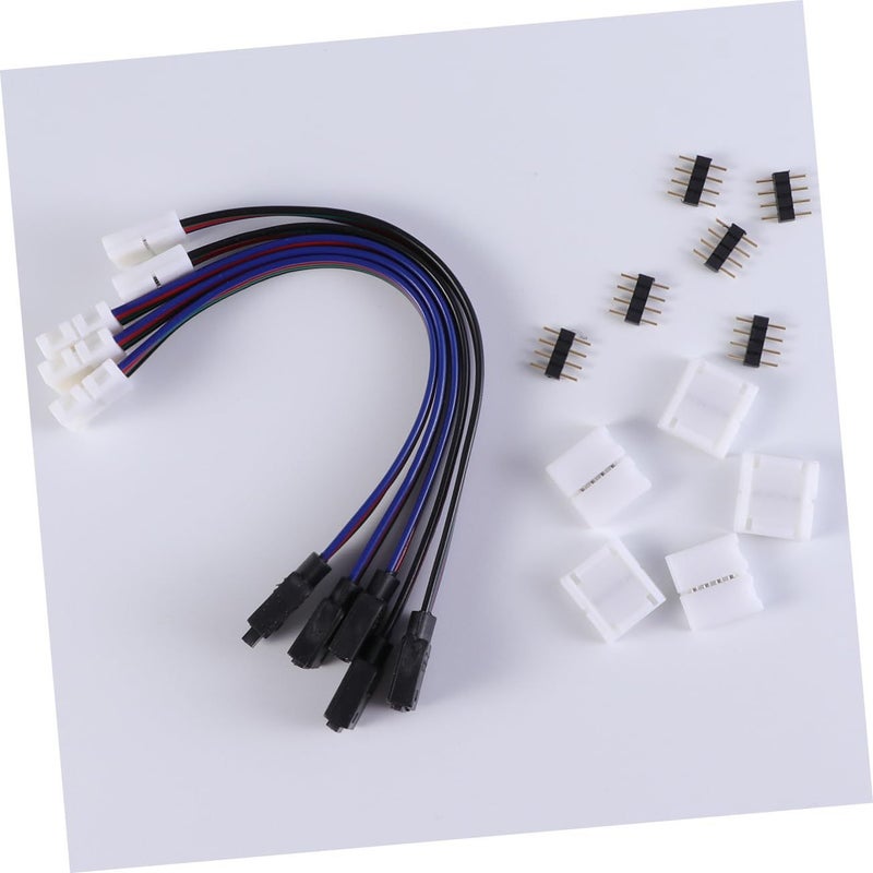 Amosfun Pin Led Strip Connector For Led Strips Wide Rgb Solderless Power Adaptor Controller - Image 4