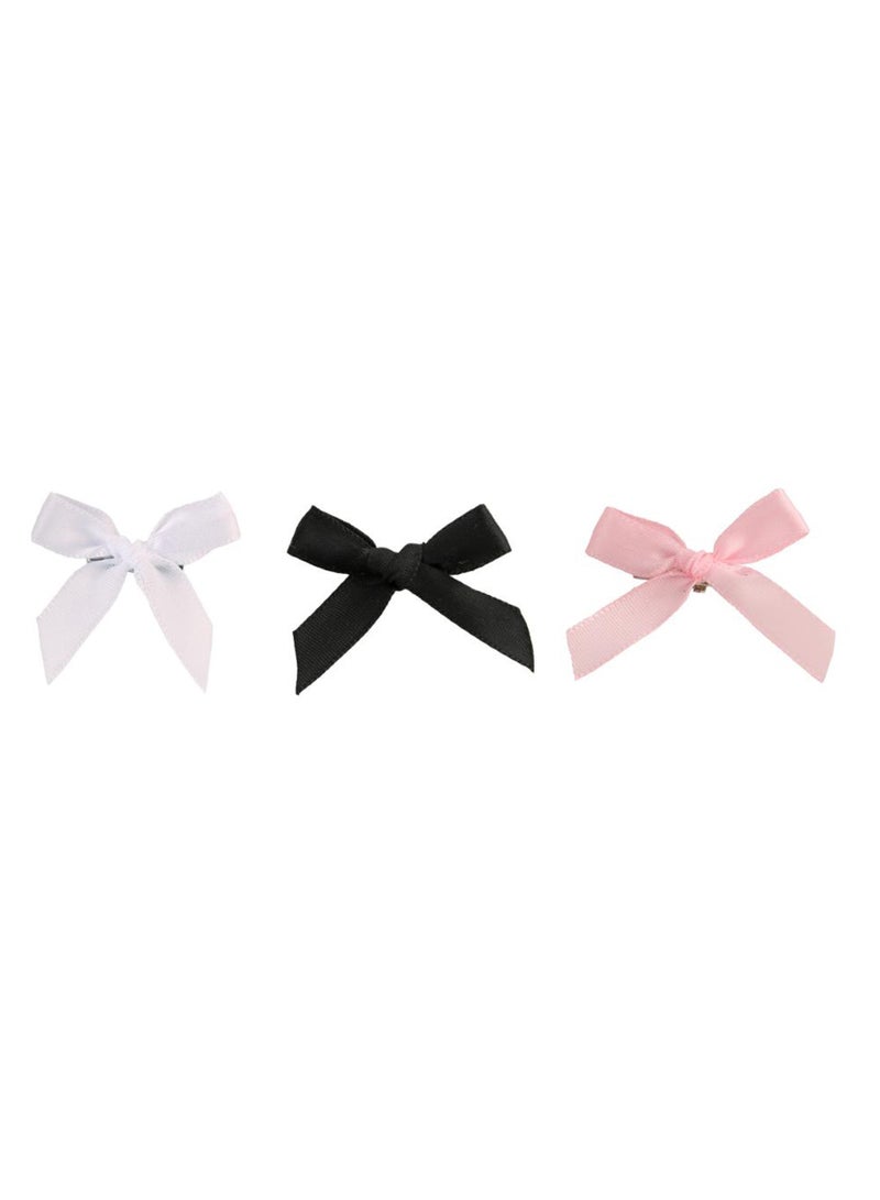 30-Piece Mini Bow Hair Clips, Handmade Ribbon Bow Bangs Clip Fashion Hair Accessories - Image 2