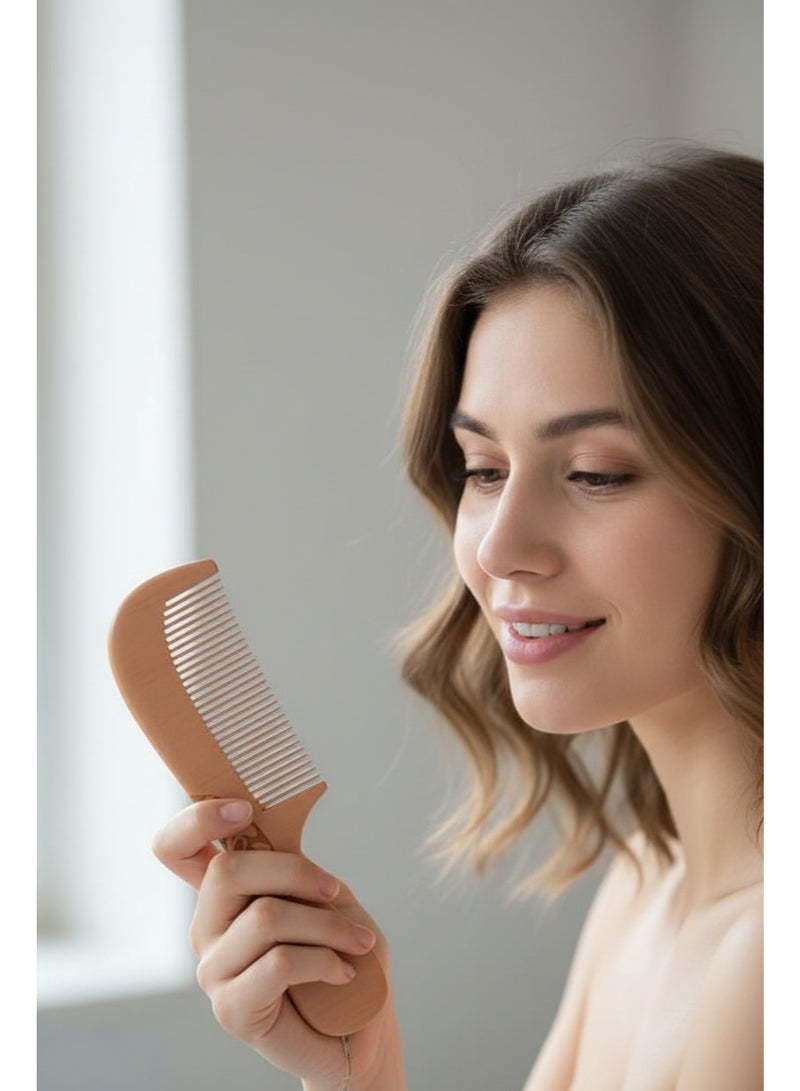 Glowudz Long Wooden Comb Natural Hair Mustache And Beard - Image 5