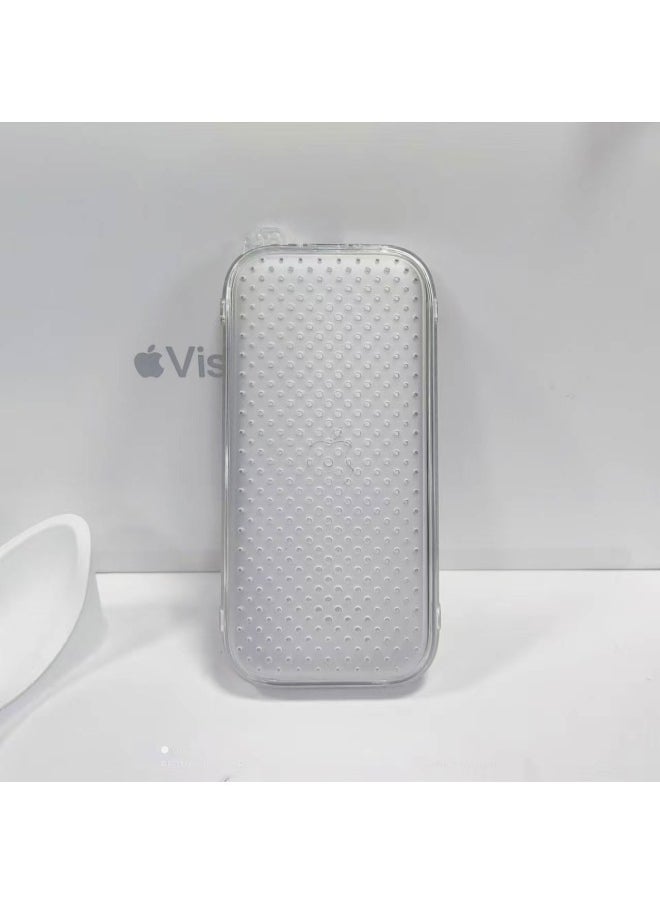 Generic Suitable For Apple Vision Pro Battery Protective Case Apple Power Charging Treasure Protective Case Portable Storage Hanging Bag-Specifications:Transparent  - Image 1